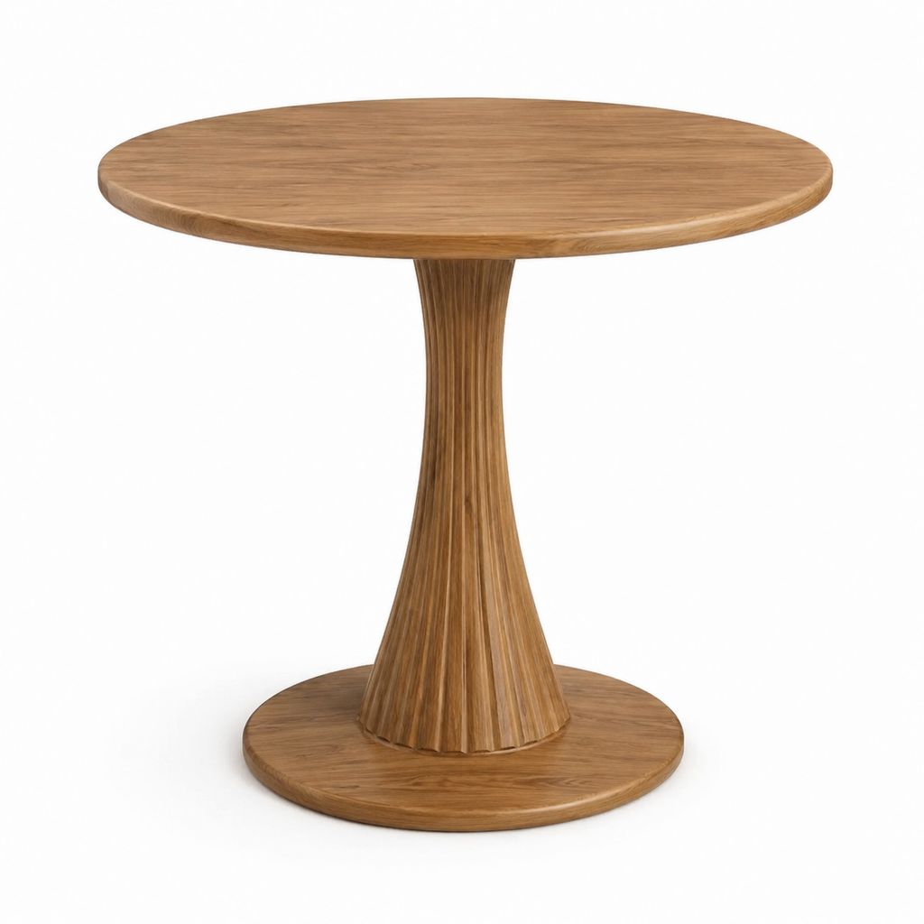Runder Esstisch Eiche MDF Ø 100 x 75 cm