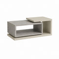 Couchtisch rechteckig Grau Beige aus MDF mit Melaminbeschichtung 100 x 60 x 40 cm