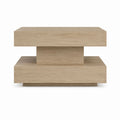 Couchtisch rechteckig Eiche hell Spanplatte 100 x 60 x 45 cm